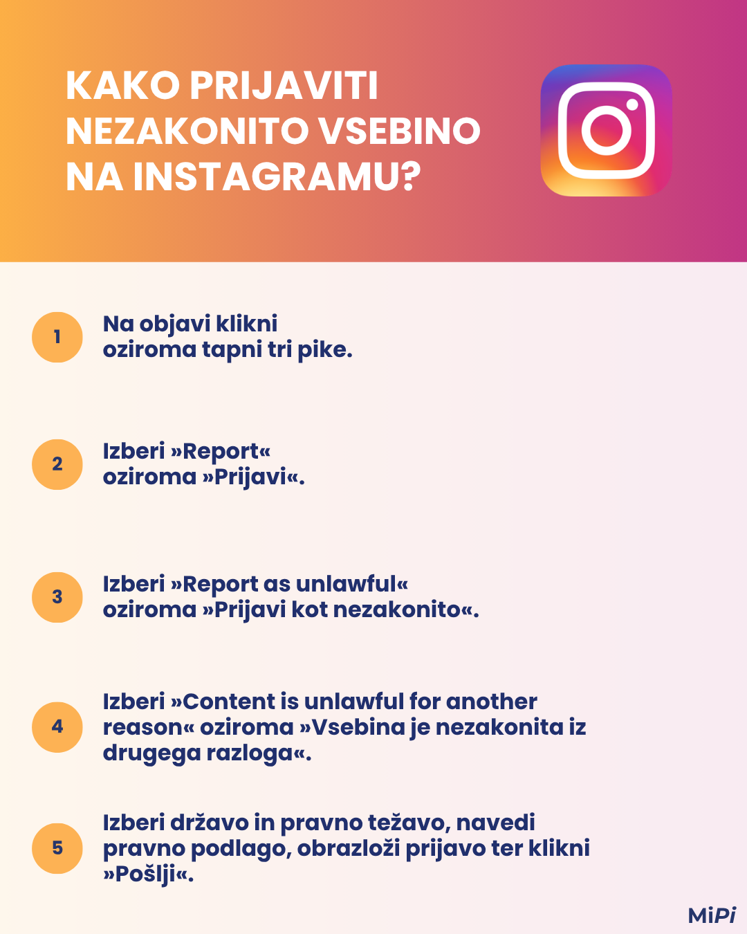 prijavne poti na Instagramu