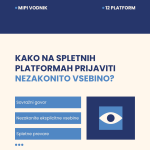 Kako na spletnih platformah prijaviti nezakonito vsebino?